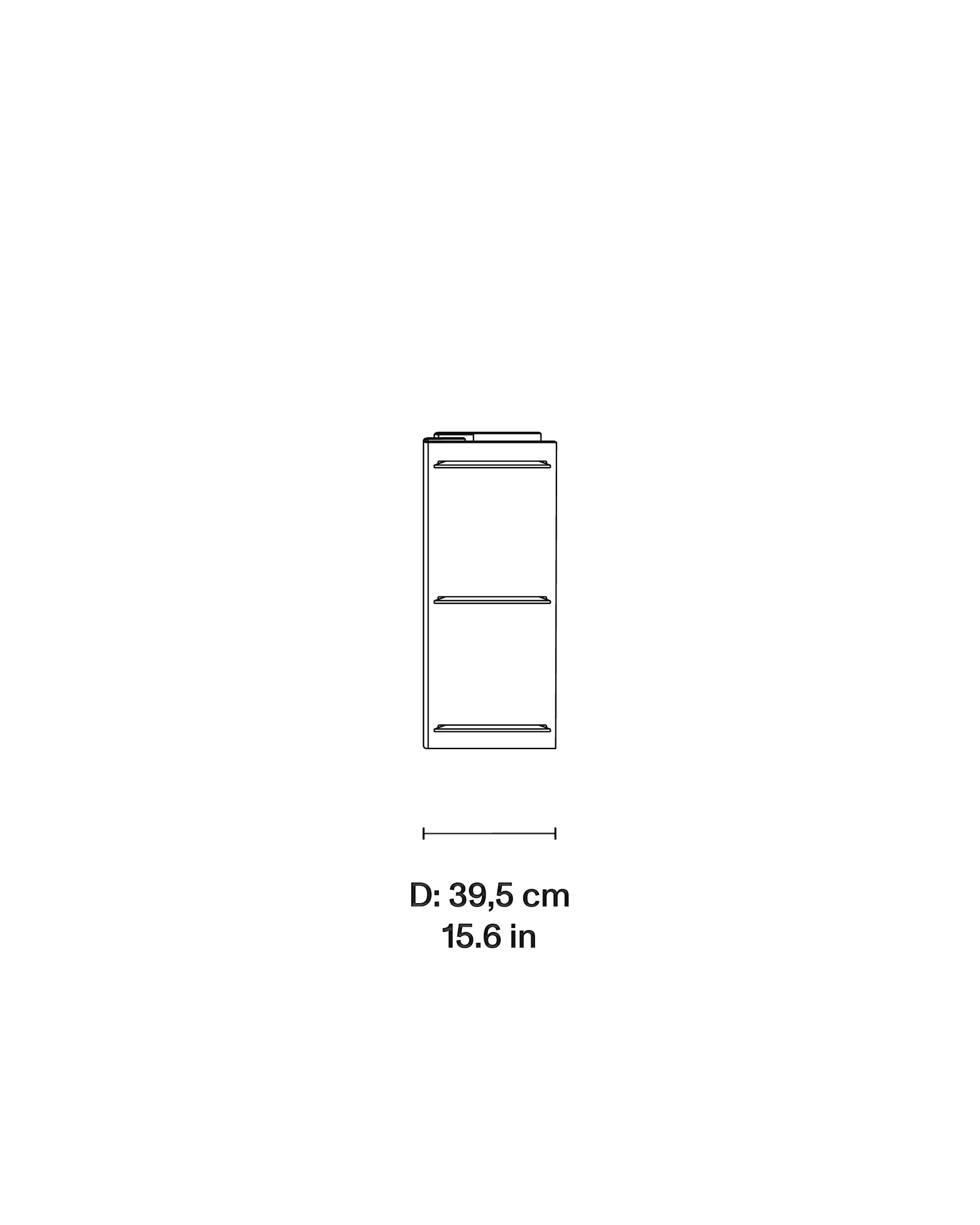 Combiplex Shelf dimensions 2