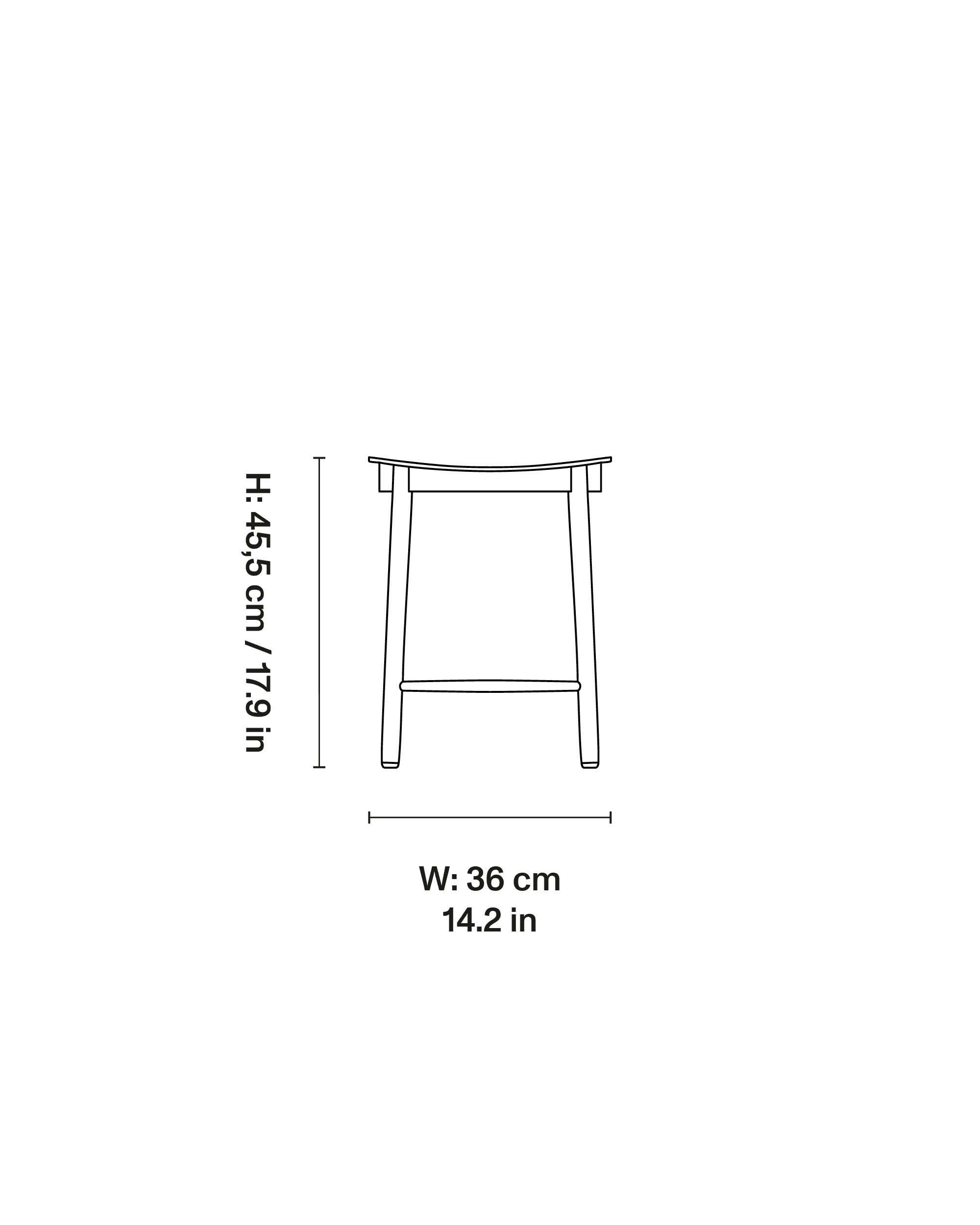 Figurine Stool dimensions 1