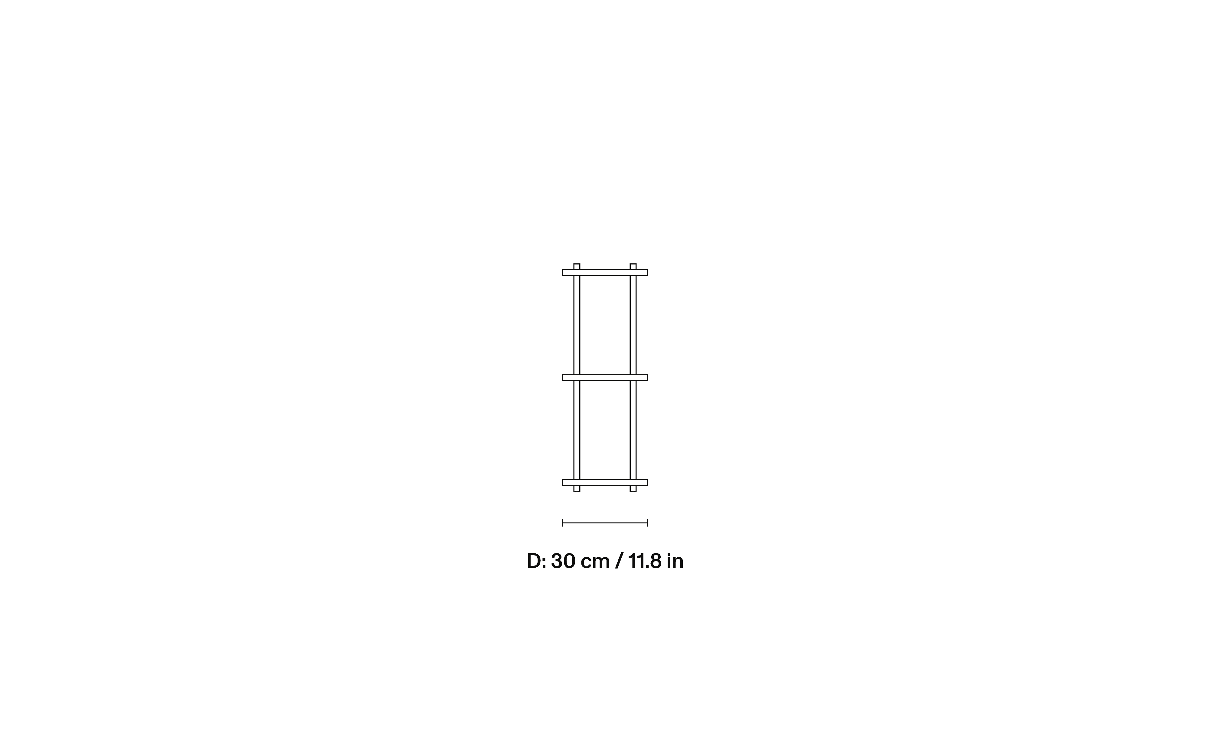 Bond 30 Shelf, Combination W303 dimensions 2