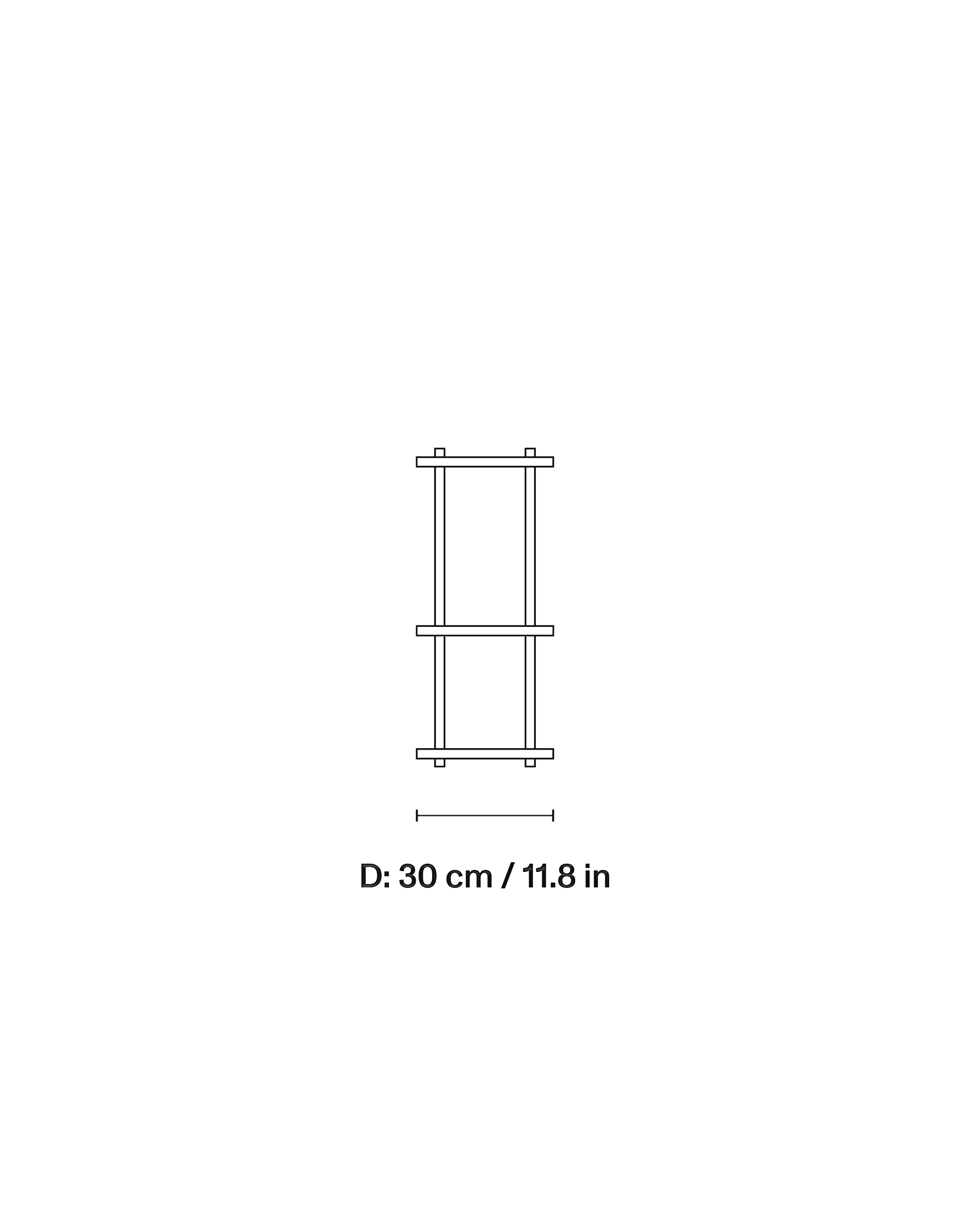 Bond 30 Shelf, Combination W103 dimensions 2