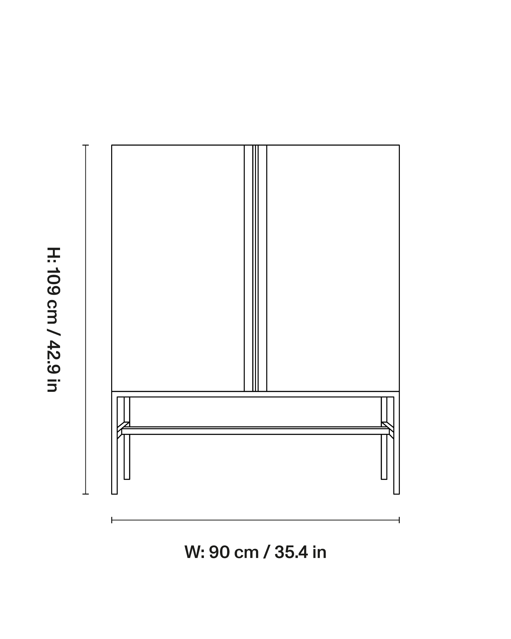 Boss High 2 doors dimensions 1