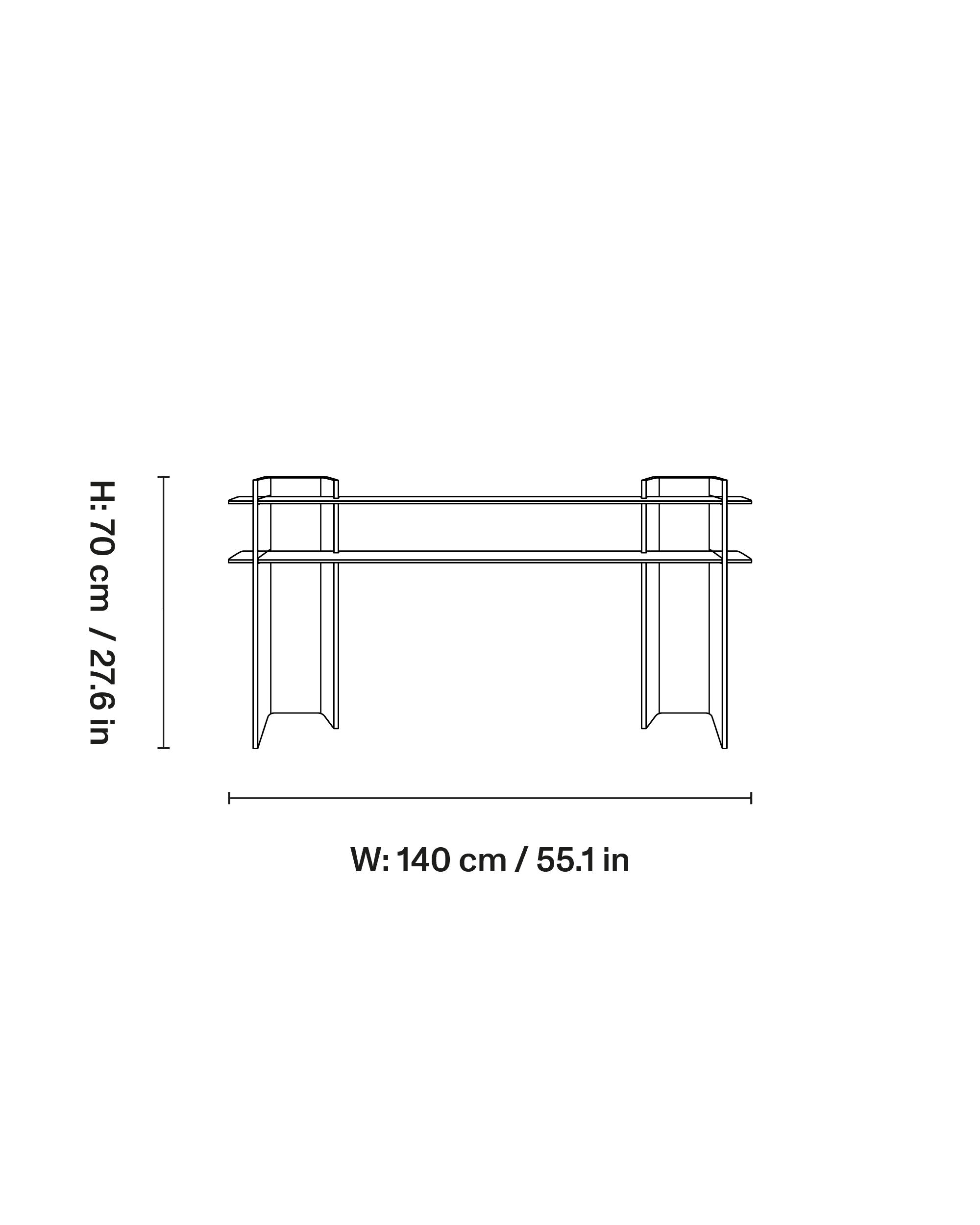 Combiplex Console table dimensions 1