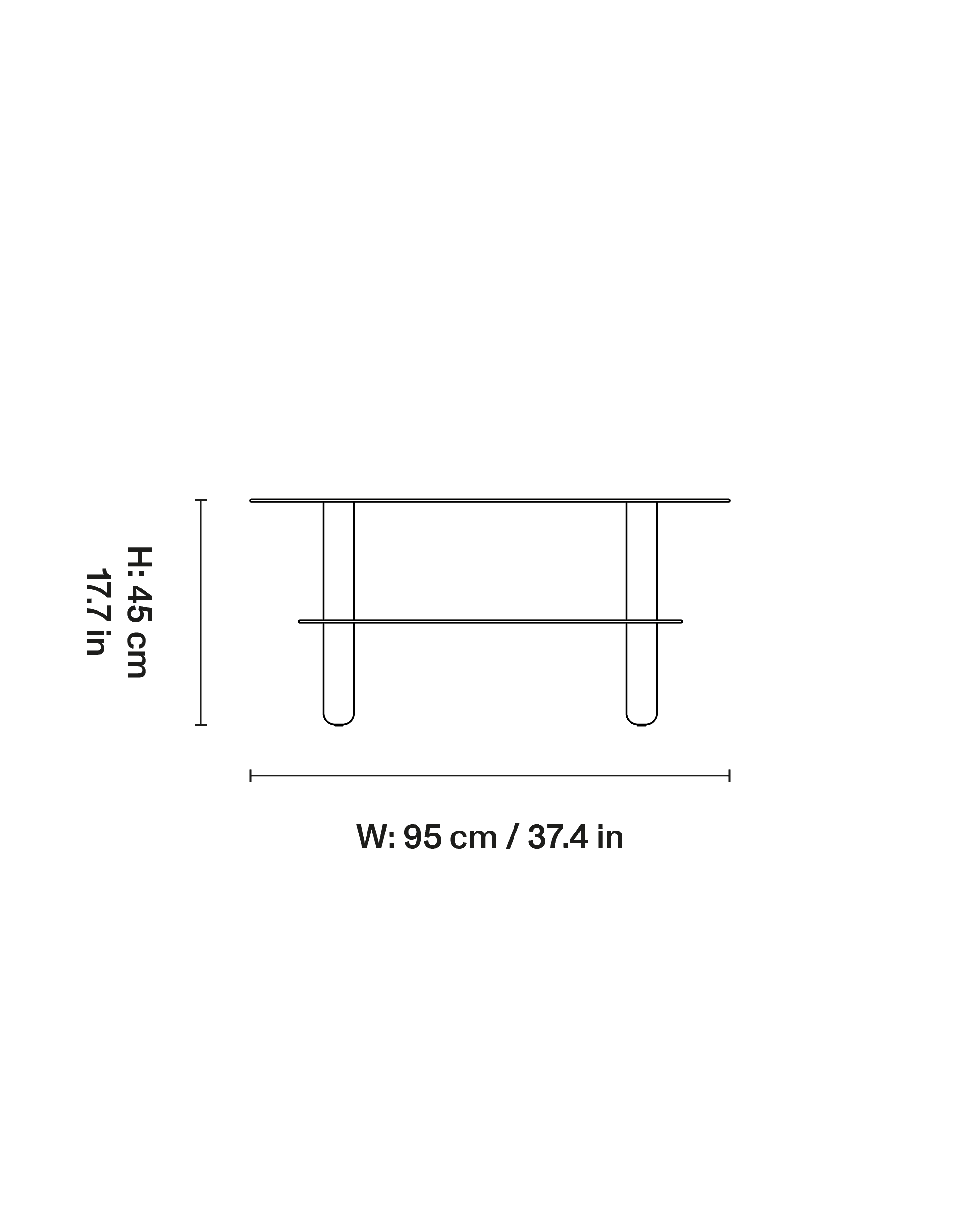 Big Sur Coffee table high dimensions 1