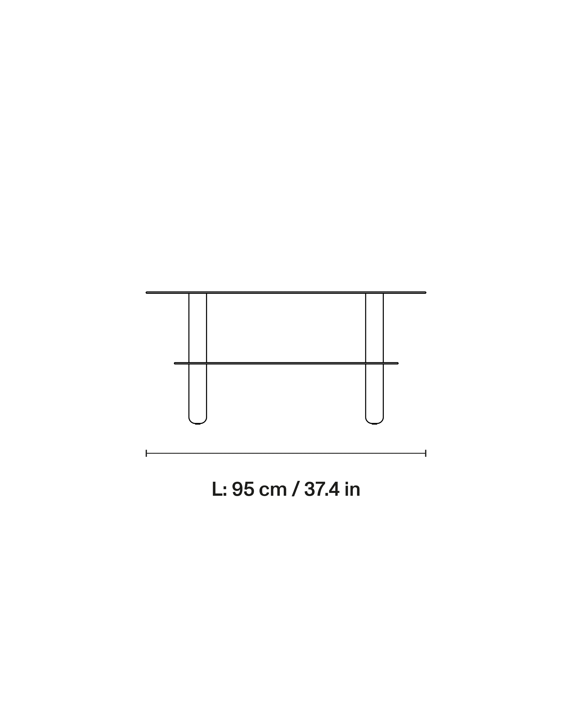 Big Sur Coffee table high dimensions 2