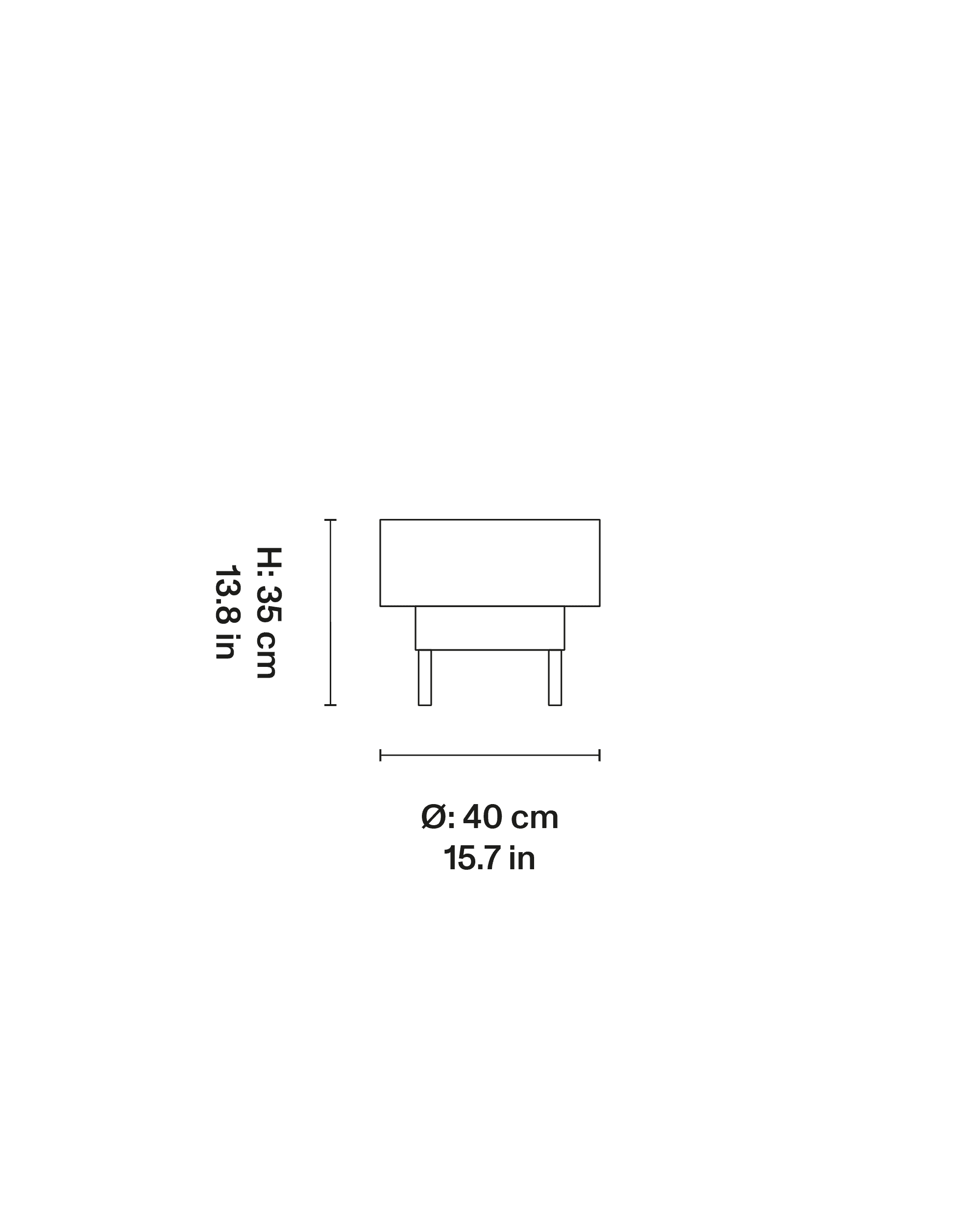 Bowl Side Table, Small dimensions 1
