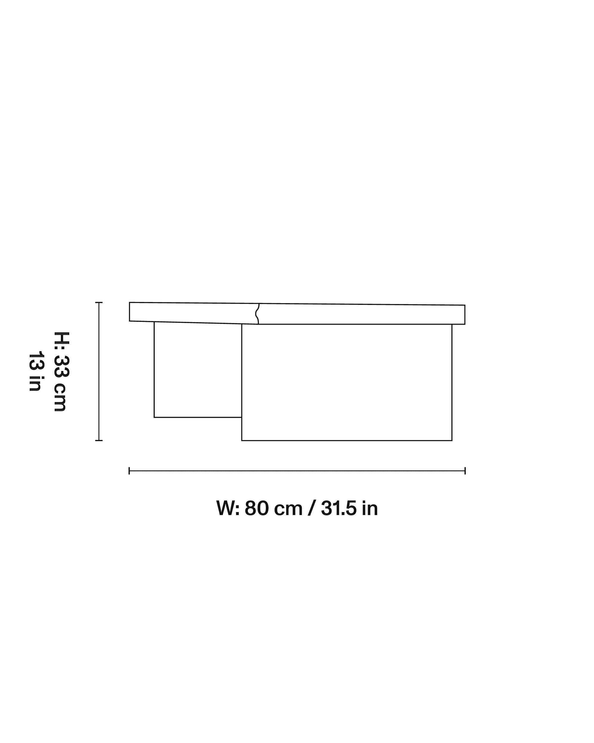 Kern Coffee table dimensions 1